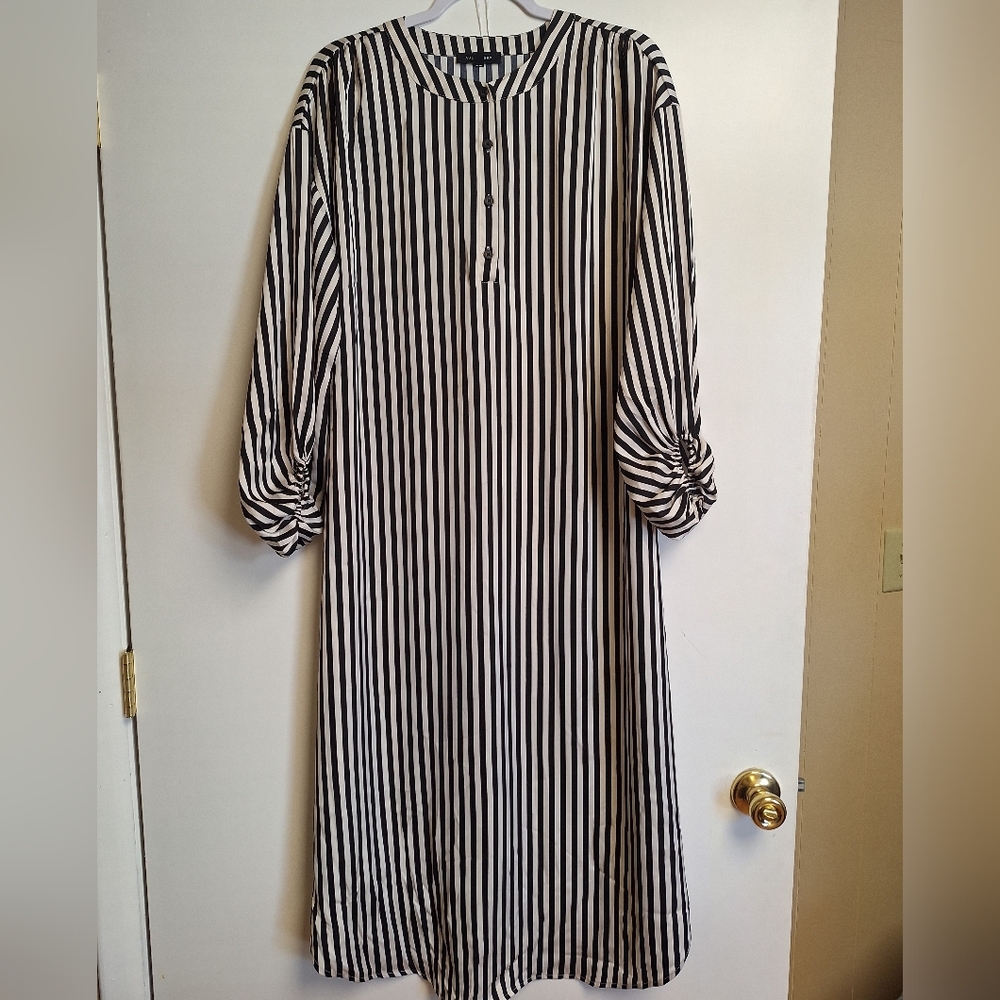 Black and White Striped Dress